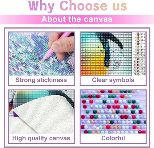 Miniatura 3 de Kits de pintura de diamantes para adultos, hazlo tú mismo, taladro redondo completo, arte de diamantes, serpientes coloridas, pintura de diamantes