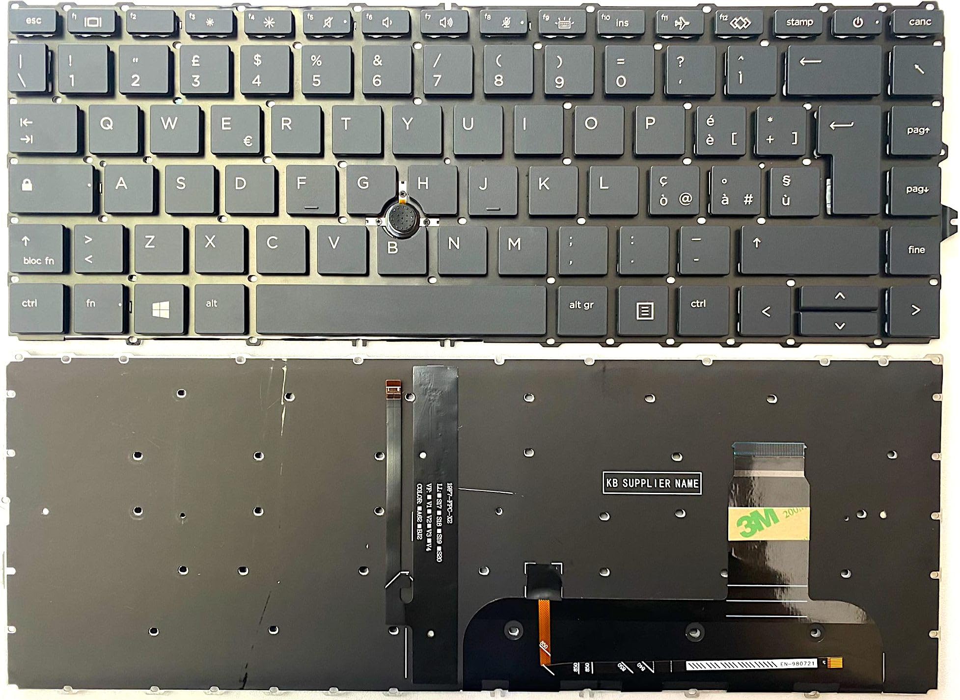 INFOELETTRONICA LO STORE DELLA CONVENIENZA E QUALITA' Tastiera Italiana RETROILLUMINATA per HP ELITEBOOK 745 G7 745 G8 840 G7 840 G8 PointStick