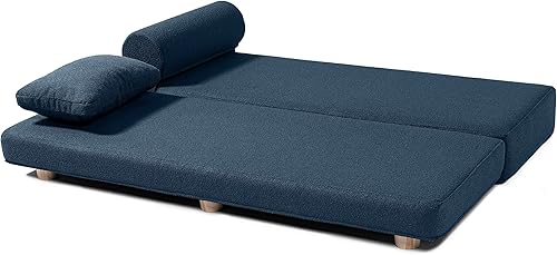 Miniatura 6 de Jaxx Avida Daybed - Cama Queen plegable - Boucle Premium salón elegante y moderno para relajarse y pasar la noche - Azul marino