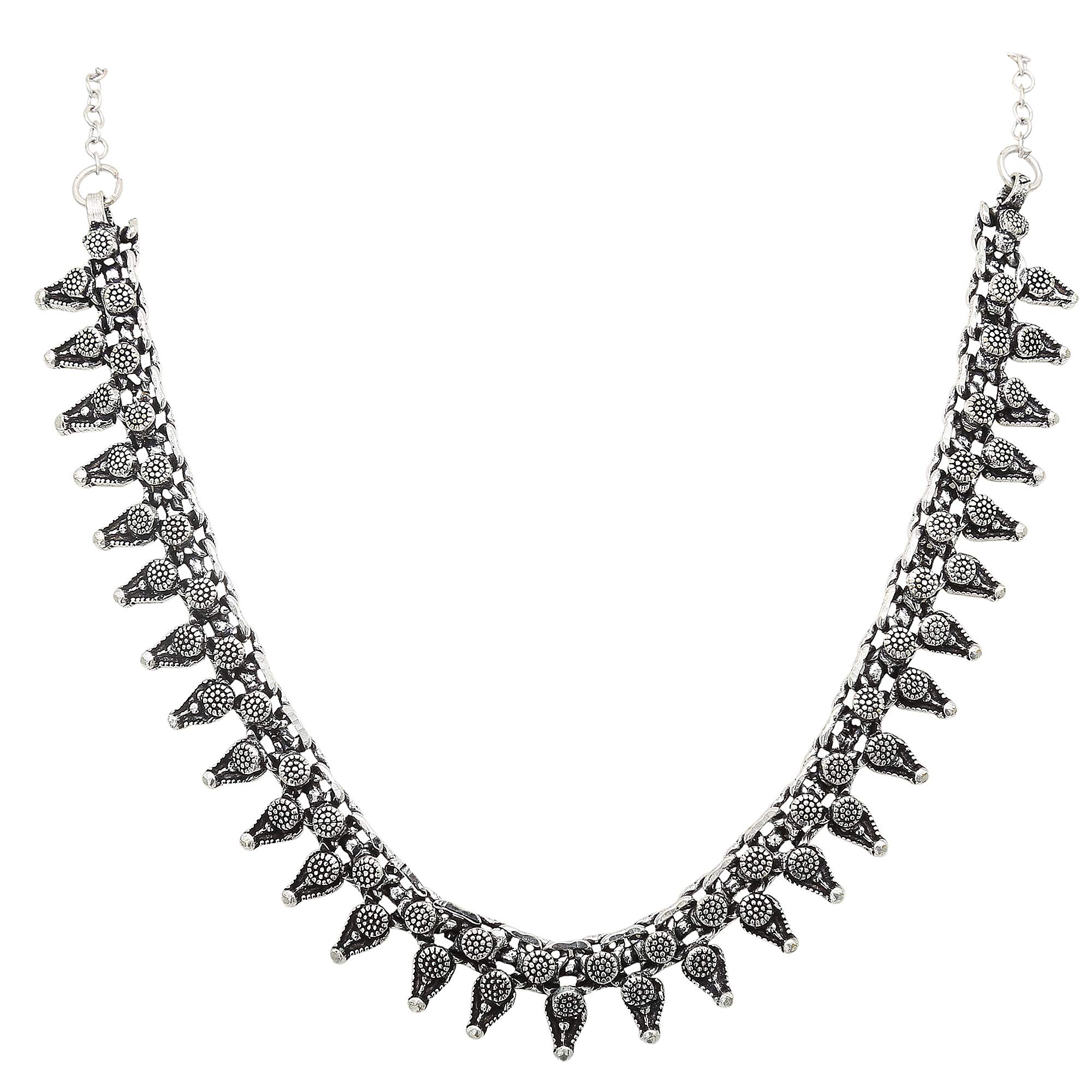 See full amazon price history chart for Sasitrends Oxidised German Silver Necklace for Women & Girls Sasitrends Oxidised German Silver Necklace for Women & Girls (B07JLQX1DT) Amazon Price History, Amazon Price Tracker