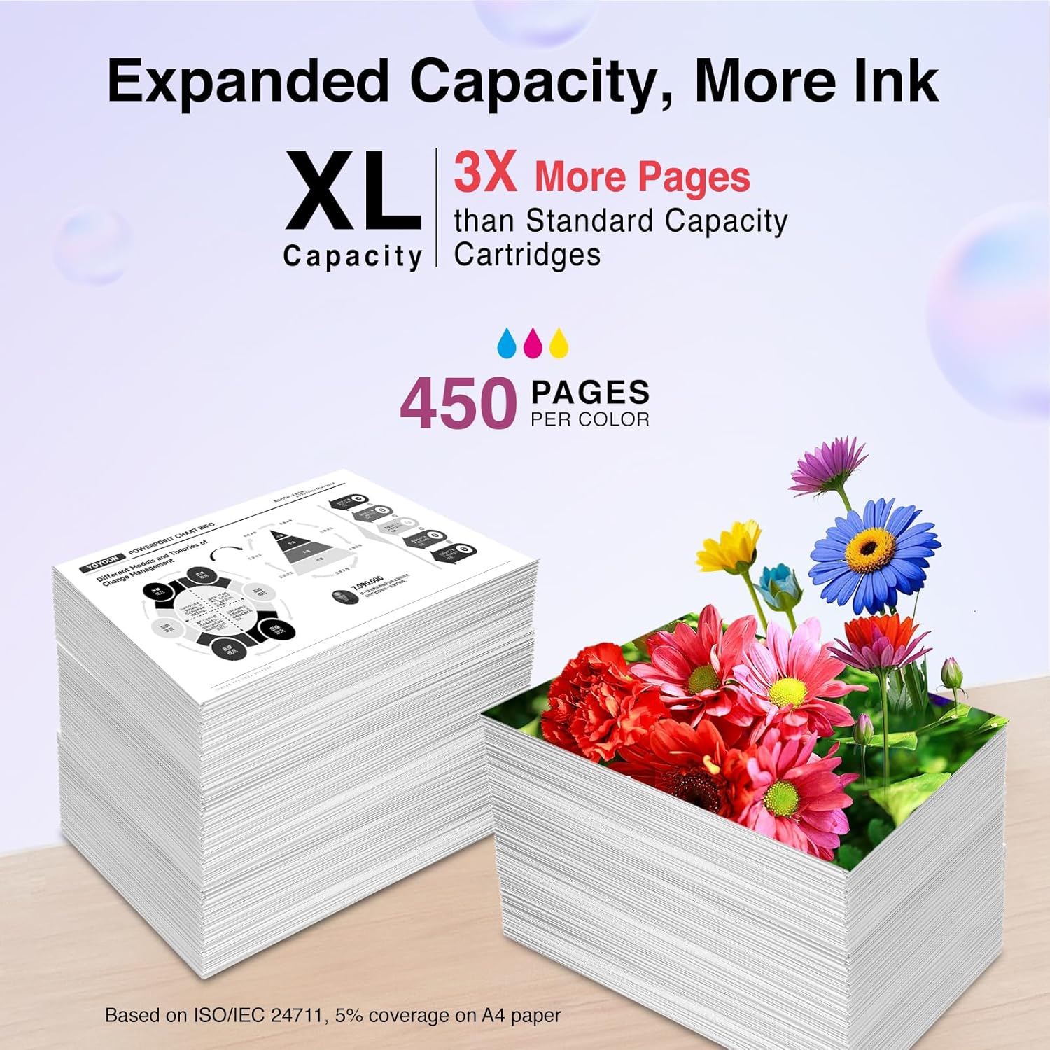 241 XL CL-241 Color Ink Cartridge for Canon Pixma MG3522 MG3600 MG3620 MG4120 MG4140 MG4220 MX512 MX514 MX522 MX532 MX542 TS5100 TS5120 241xl Printer Remanufactured for 241XL Canon Color Ink