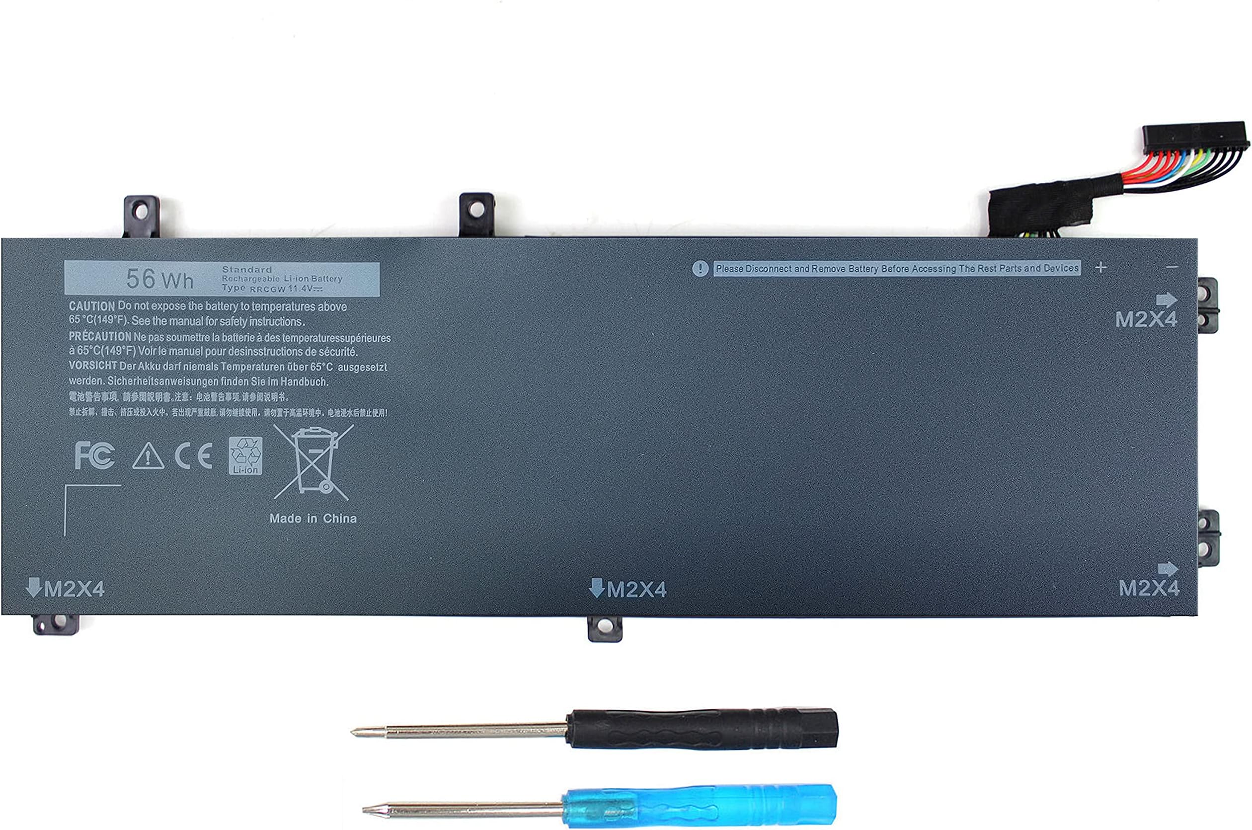 56WH RRCGW H5H20 0RRCGW School Laptop Battery for Dell XPS 15 9550 15-9550 9560 9570 Precision 15 5510 5520 5530 Series P56F P56F001 5D91C 62MJV M7R96 0RRCGW 062MJV Mobile Workstation Notebook 3-Cell