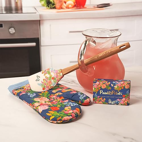 Miniatura 8 de PAINT&PETALS - Jabón perfumado en barra con aroma a flor de pera, azul galaxia, hidrata con manteca de karité, ingeniosamente envuelto, un