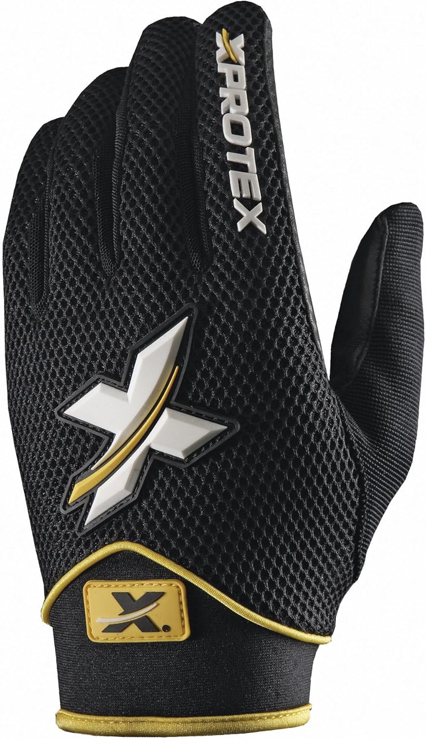 Xprotex Men's Lyte Black/Black Batting Glove, Medium