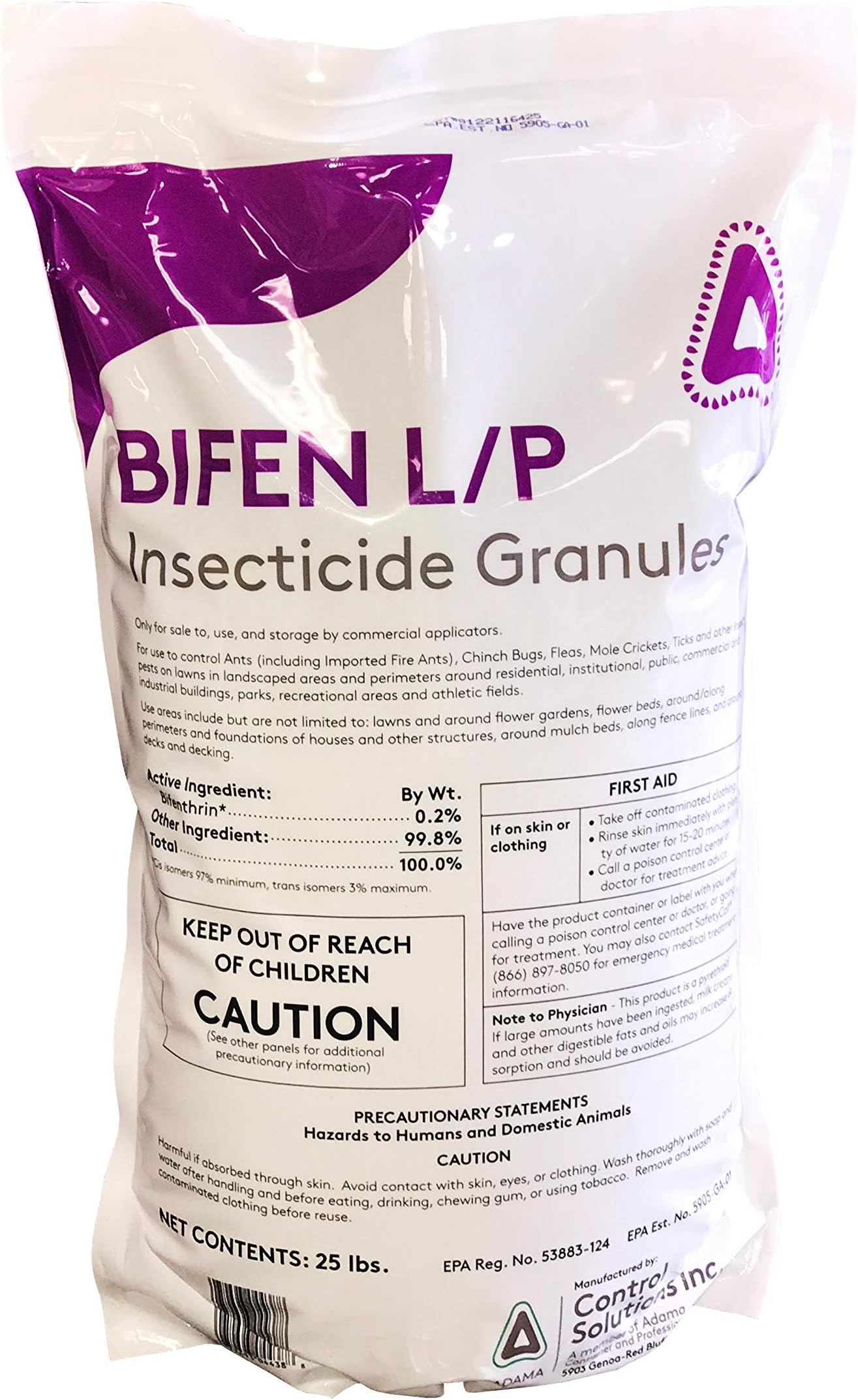 Control Solutions Bifen LP Granules for Insects- 1 Bag (25 lbs.)