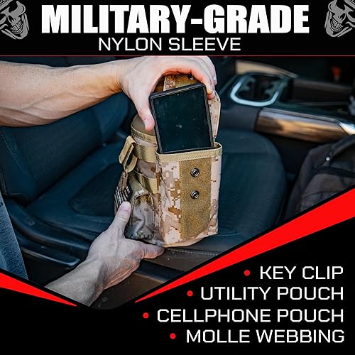 Miniatura 2 de Iron Infidel Battle Bottle - Half Gallon Water Bottle Insulated, 64 oz Tactical Stainless Steel Water Jug with Handle - Gym Water Bottle with Rugged