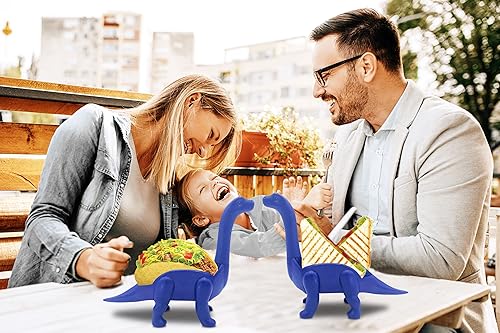 Miniatura 9 de Paquete de soporte para tacos de unicornio con soporte de tacos de dinosaurio azul para niños
