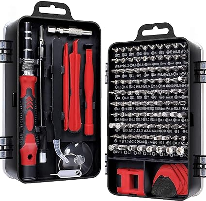kanabee 115 in 1 Interchangeble Multipurpose Mini Screwdriver Set Magnetic Slot Wrench Bits Repair Tools Kit Set Combination Screwdriver Set for Home Appliance,Laptop,Mobile,Computer
