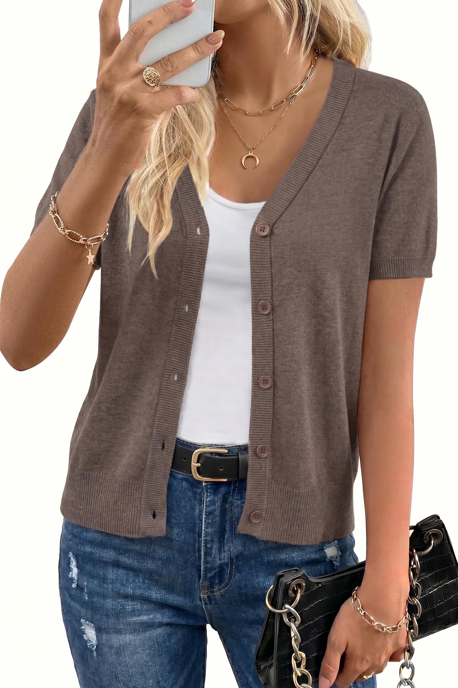Arach&Cloz Wool Blend Cardigan