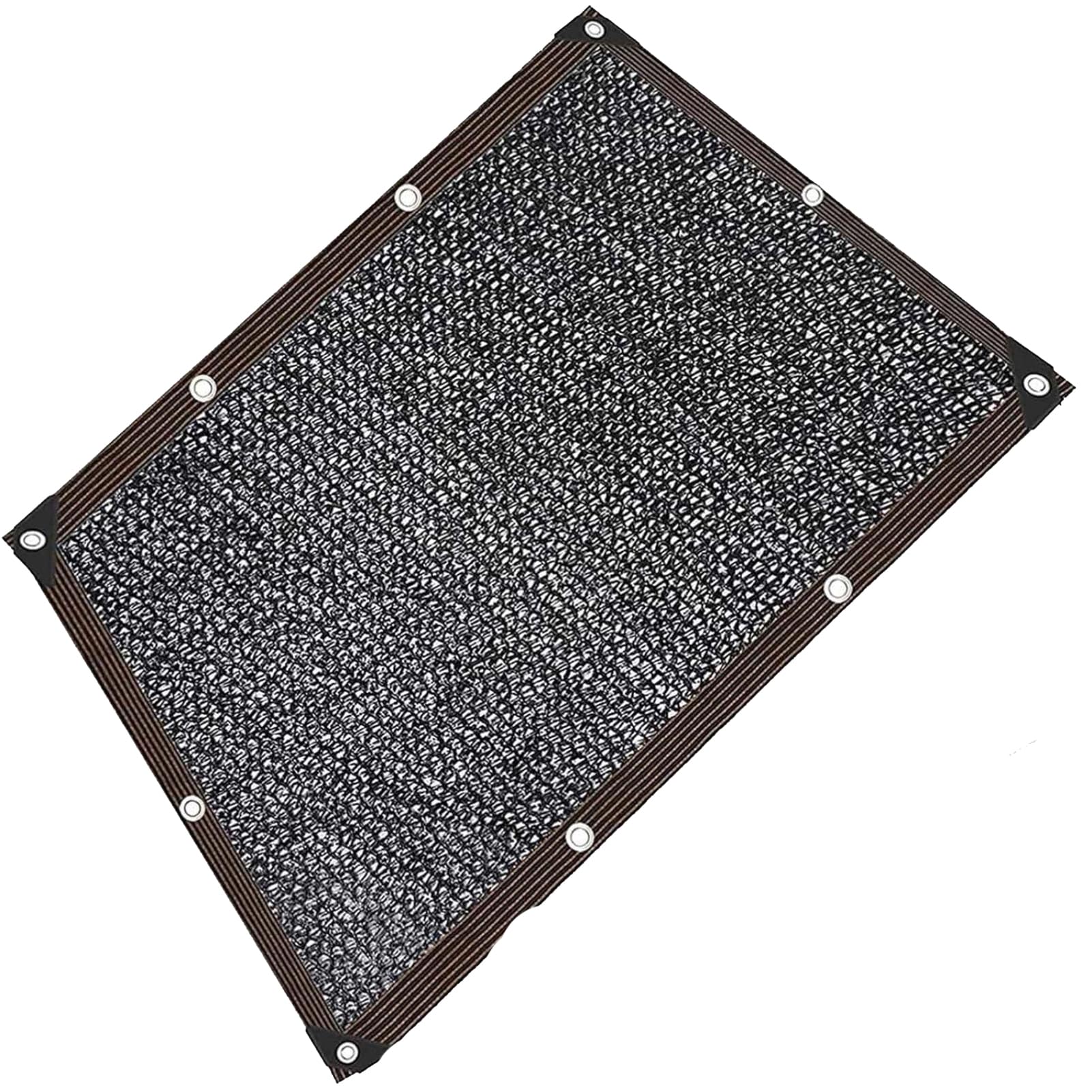 Sunblock Shade Cloth,Resistant Black Sun Shade Cloth With Grommets Multiple Sizes(5mx8m(16.4ftx26.3ft))