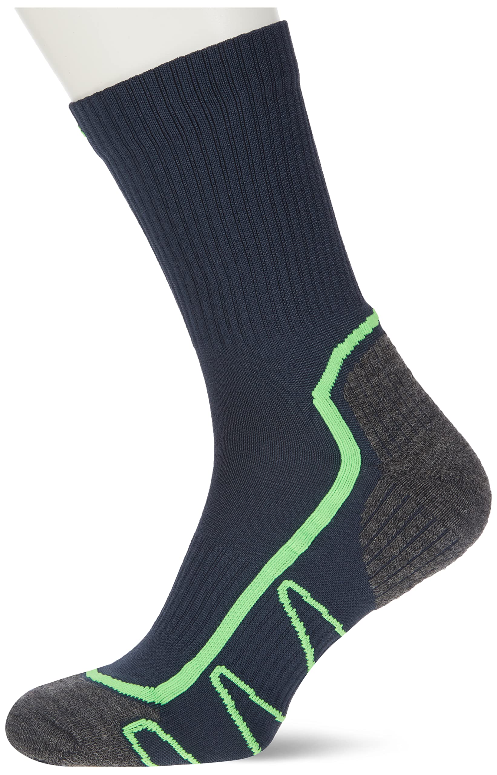 CMP - Trekking Sock Poly Mid, B.Blue-Fluo Green, 46/48