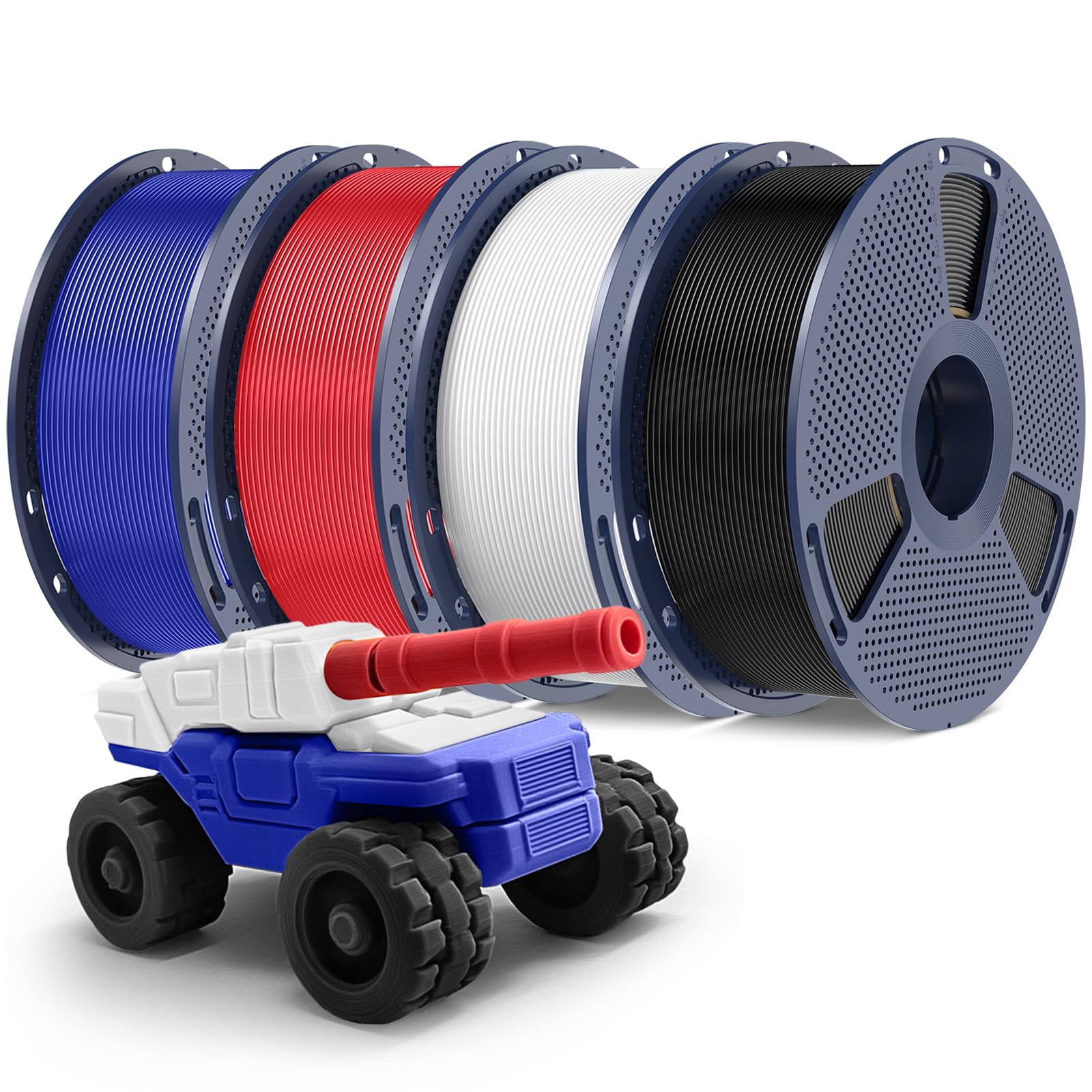 SUNLU PETG Filament - 2kg Black Bundle -12