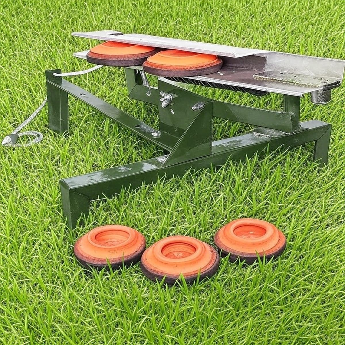 Trimax Lanceur de plats double (corde) | Lanceur d'objectifs en argile. Lance corde.