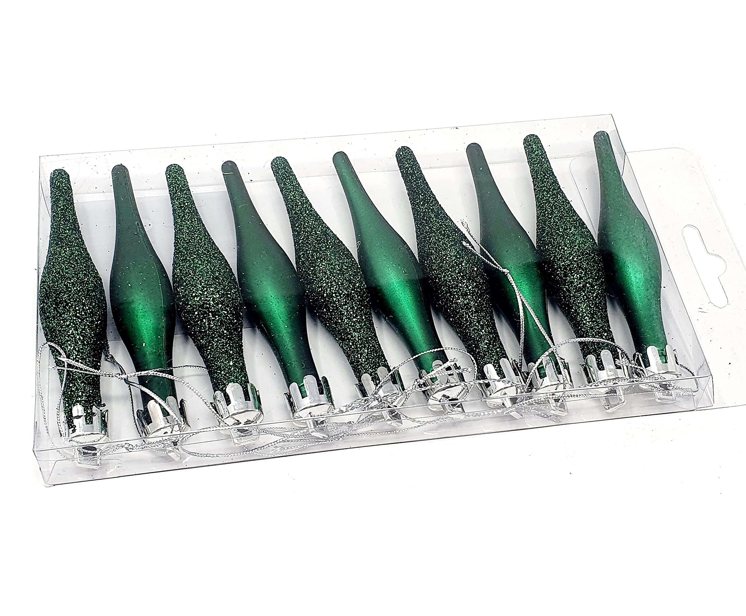 Davies Green 10X Christmas Droplets Baubles / Tree Decorations Droplet