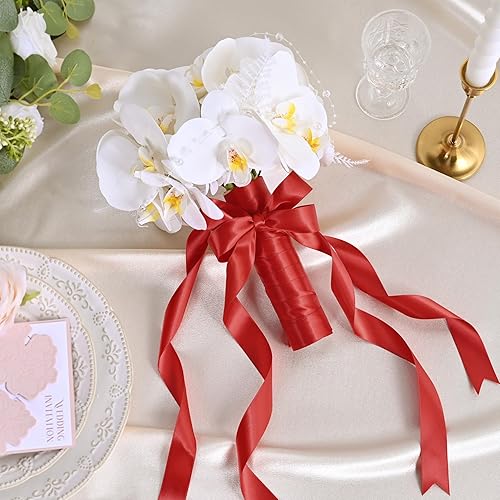 Miniatura 1096 de Cinta de satén verde esmeralda de doble cara de 1-1/2 pulgadas x 50 yardas, cinta de poliéster verde esmeralda para envolver regalos, muy adecuada