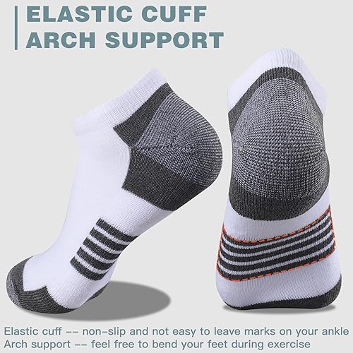 Miniatura 5 de COOVAN 10 pares de calcetines de corte bajo para hombre, paquete de 10 calcetines cómodos y casuales