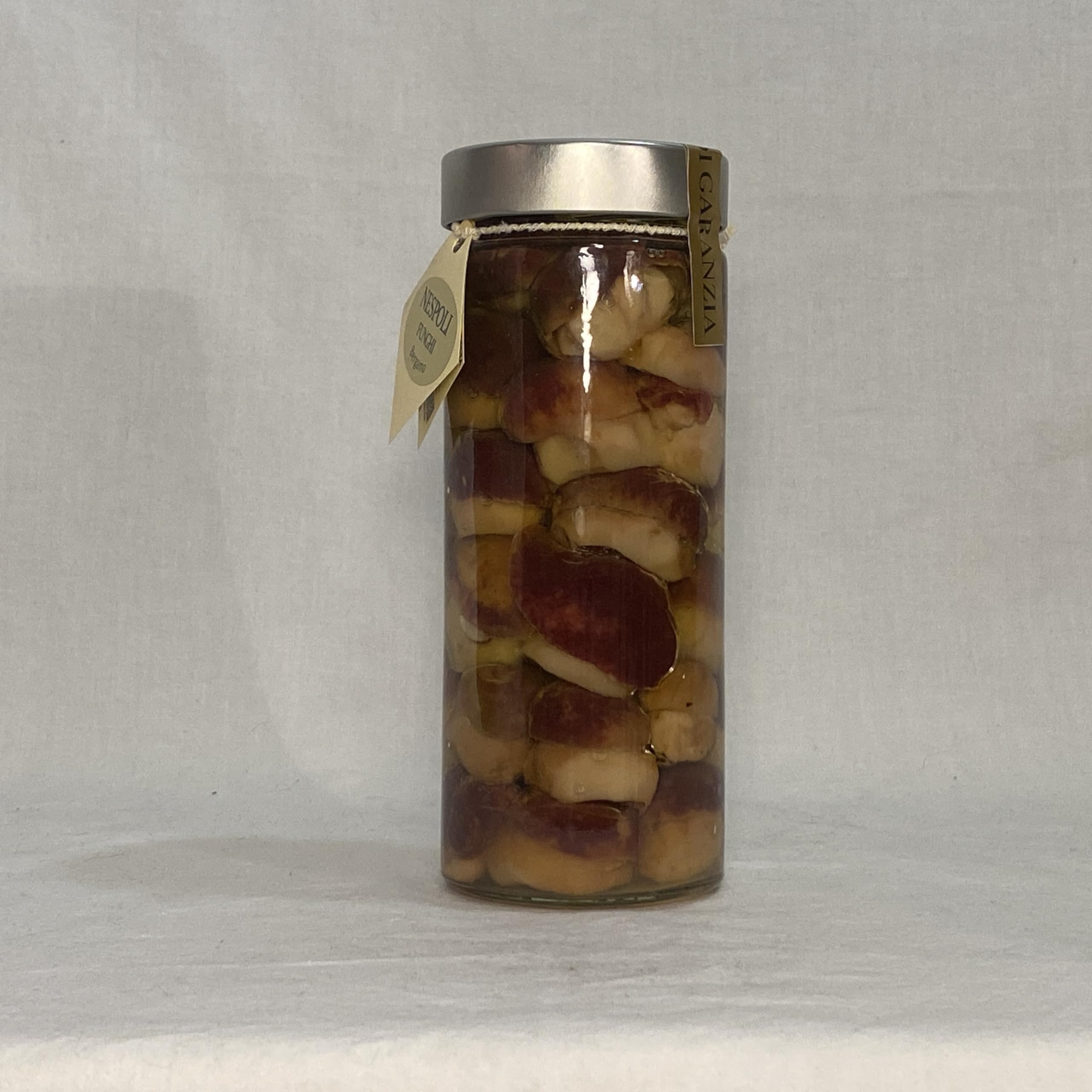 Funghi porcini testa nera INTERI MICRO sott'olio di oliva da gr 550 - Nespoli funghi