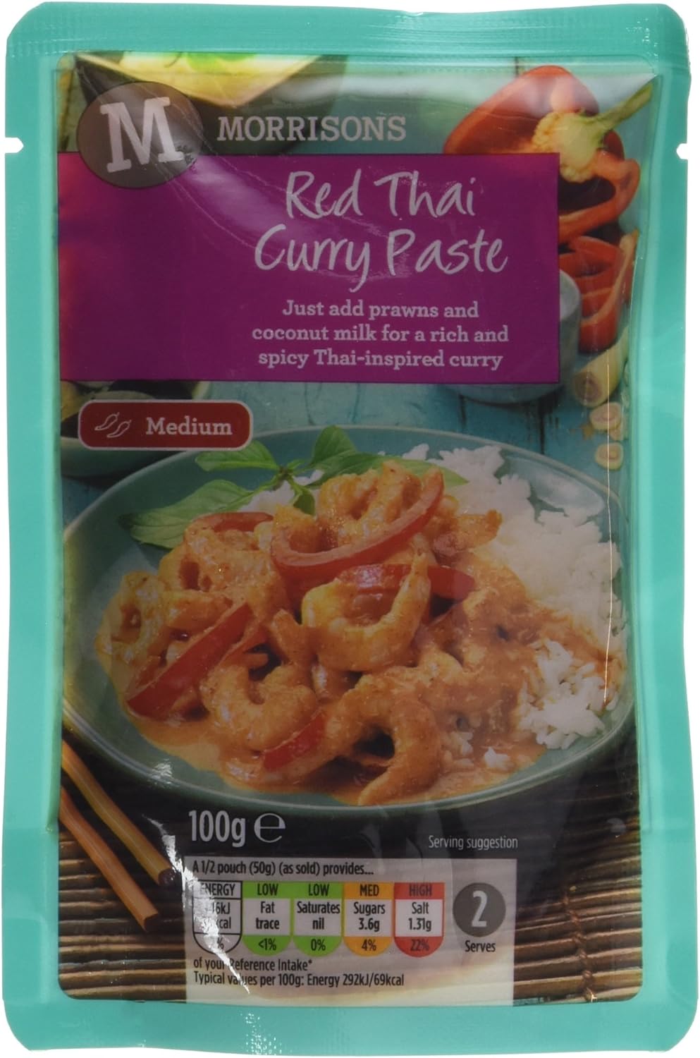 Morrisons Red Thai Curry Paste, 100g Amazon.co.uk Grocery