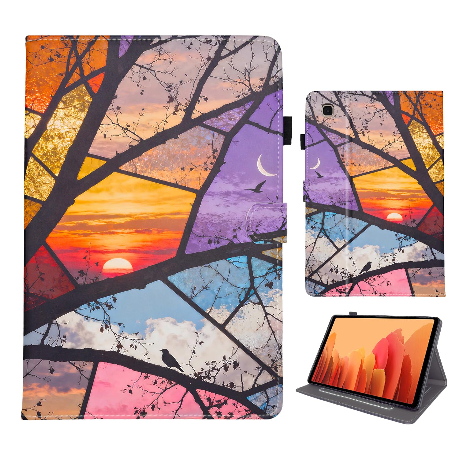 Bemoloon Pu Tablet Hülle für Samsung Galaxy Tab A 10.5 2018