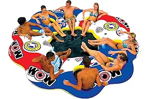 WOW Sports Tube A Rama - Inflatable Floating Island for Lake