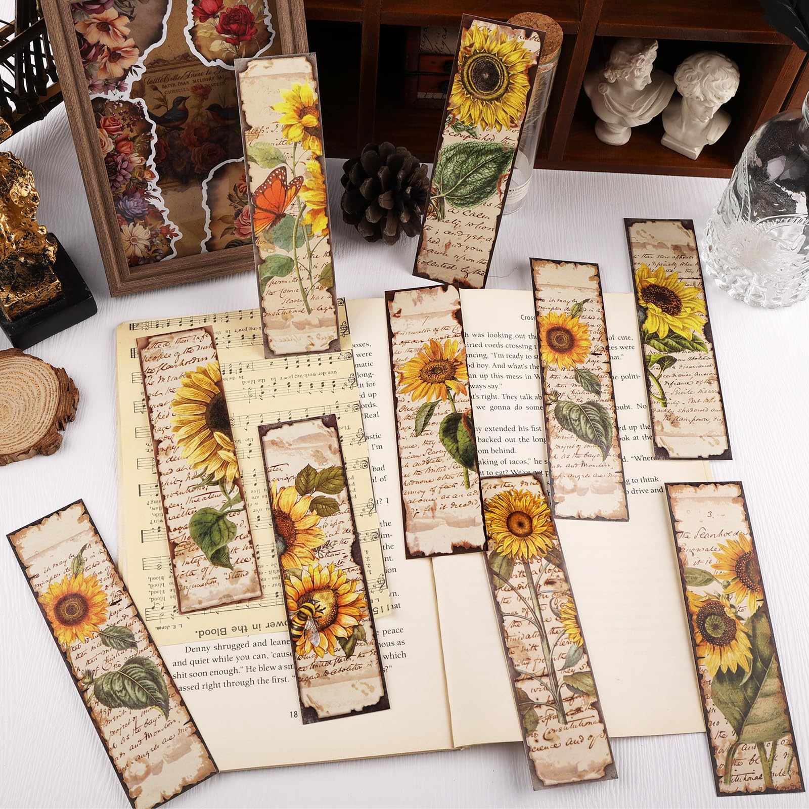 Set 30 Segnalibri Vintage Infeelme - Carta Retrò Per Lettori, Donne, Uomini E Bambini - Foto 11