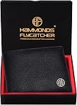HAMMONDS FLYCATCHER Portefeuilles en cuir véritable pour hommes FID Portefeuille en Cuir Protégé pour Hommes 4 Carte Slots de Purse pour les hommes / Sac en argent pour les Hommes - Cadeau pour lui, Royal