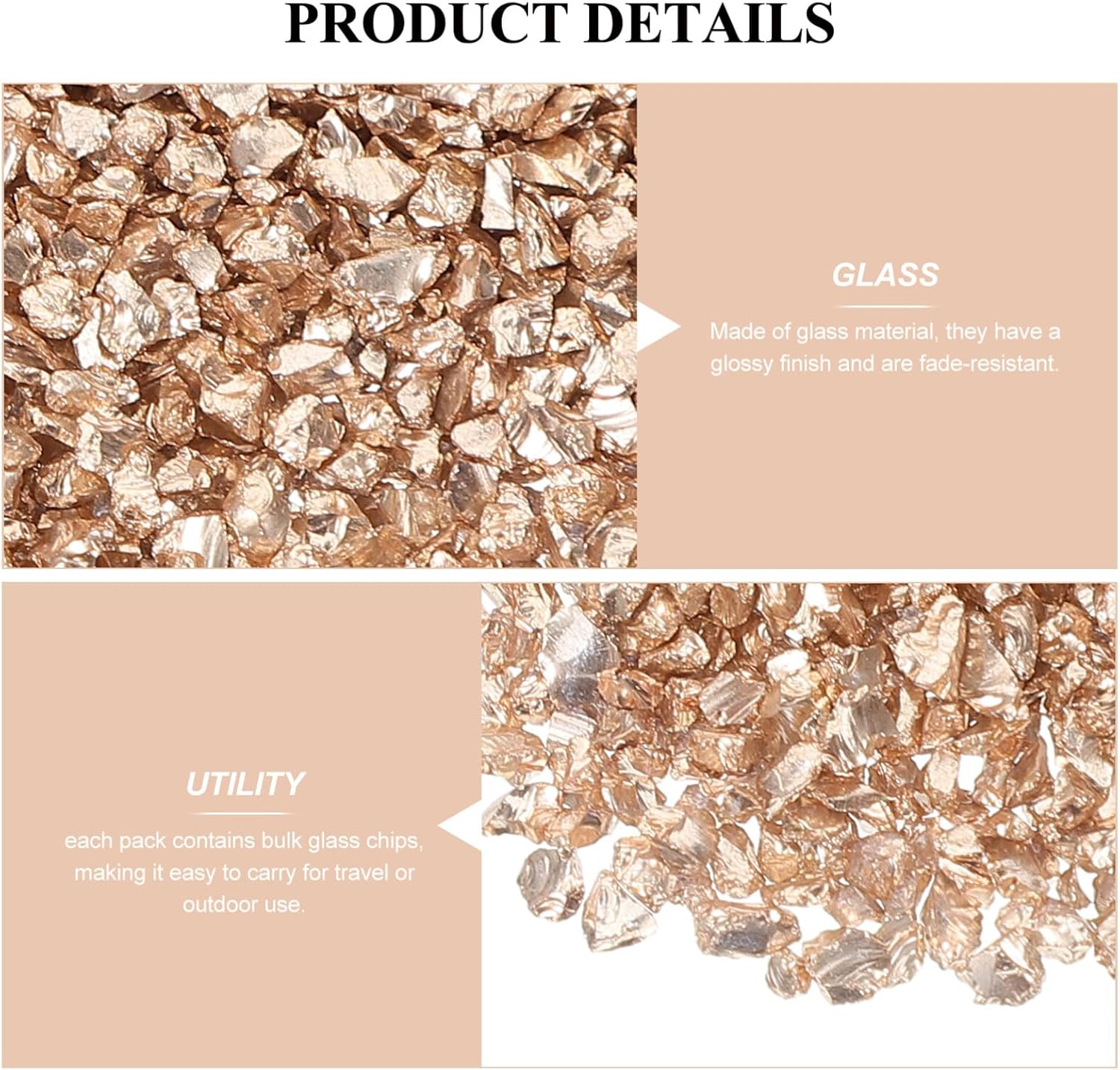 1bag Crushed Glass Nail Art Charms Irregular Crushed Glass Chips for Nail Designs Pack for Unique Styles Crafts and Scrapbooking