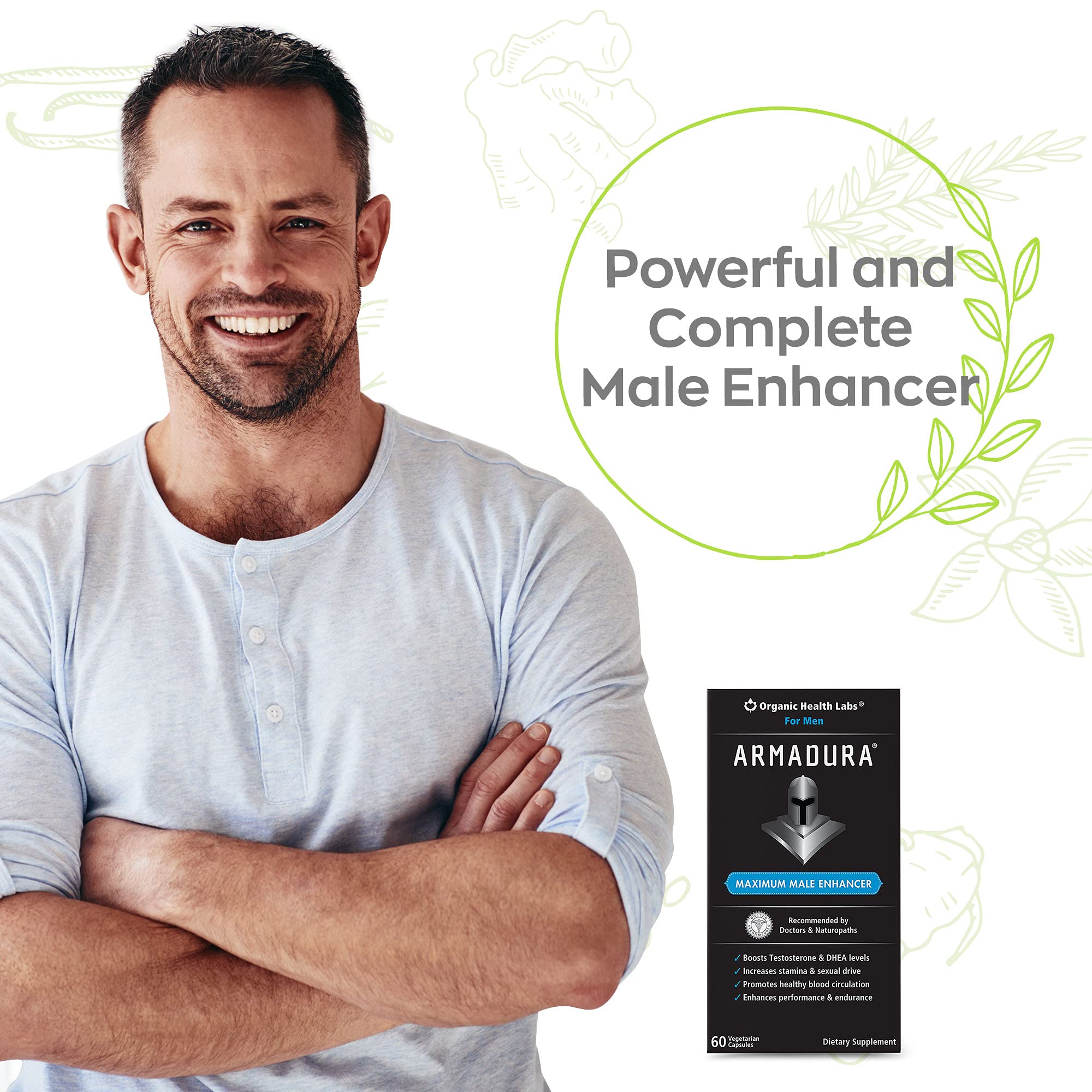 Armadura Testosterone Booster for Men, Male Enhancing Formula with