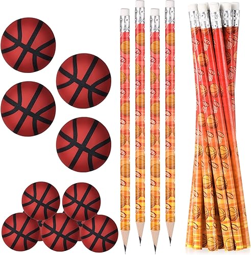 32 lápices deportivos para niños fútbol béisbol fútbol baloncesto con borrador de bola lápices de madera para escuela papelería fiesta recompensa