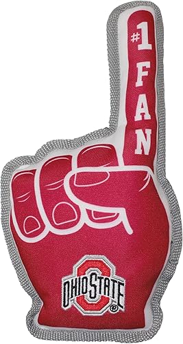 Miniatura 6 de NCAA Penn State Nittany Lions #1 Fan Toy para perros y gatos. El mejor juguete resistente para mascotas con chirriador interior.