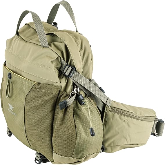 Mountainsmith Day Lumbar Waist pack, Running, Hiking, Cycling, Travel, and Outdoor Sport Activities with Dual Water Bottle Holders, Olive Green