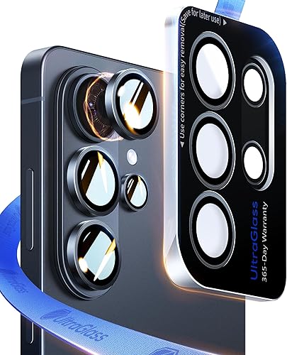 UltraGlass Top 9H+ Armor - Protector de lente de cámara para Samsung Galaxy S26 Ultra [No.1 grado militar inastillable] Protector de lente de cámara
