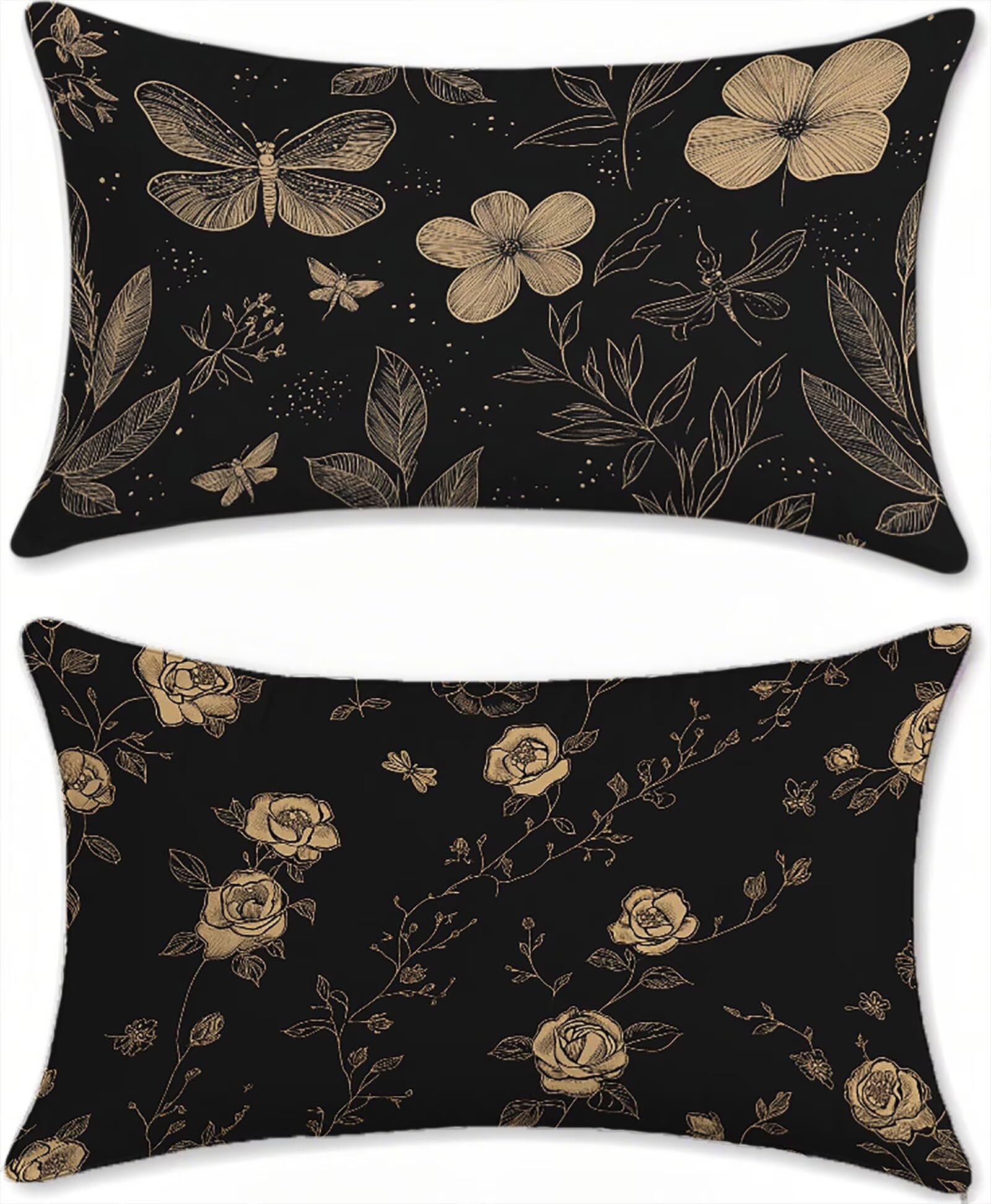 Protege oreiller 50x80cm impermeable noir lot de 2 housses velours anti humidite jardin