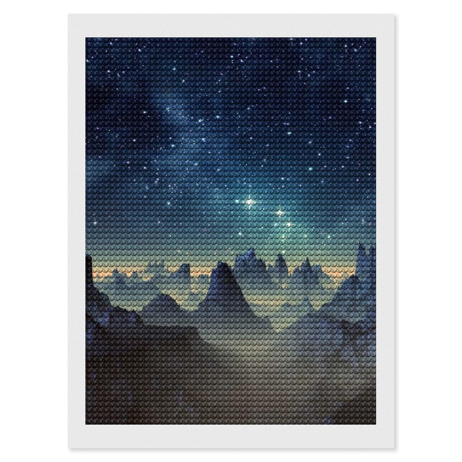 Nclqvjxzkhw Style Fantasy Alien Planet Diamond Art Painting For Adult Round Diamonds Pictures Arts Crafts Home Wall Decor 12"X16"