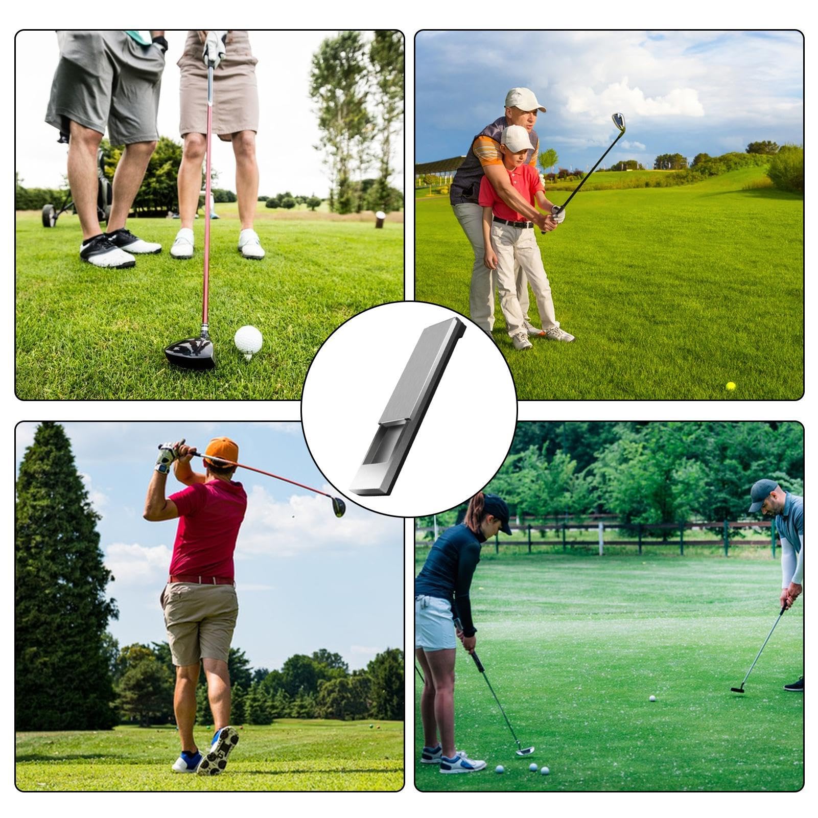 Swing Trainer Golf-Schwung-Trainingshilfe | Professionelle Hilfe für das | Golfschwung-Training | Edelstahl-Golfzubehör | multifunktionales Zubehör für P