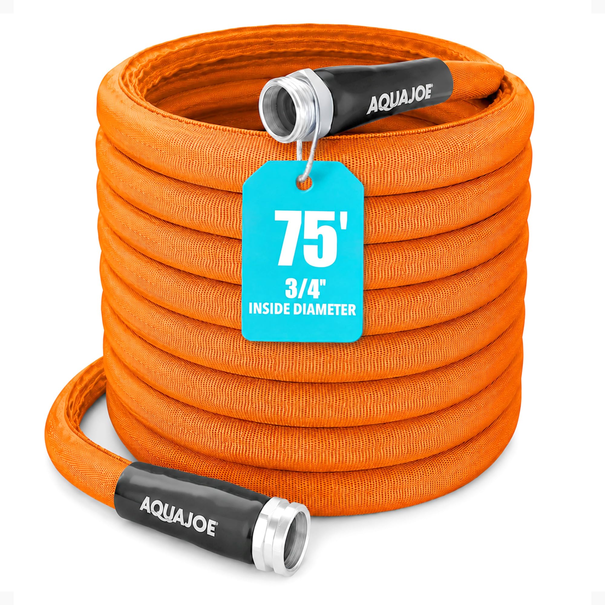 Amazon.com : Aqua Joe AJFJH75-34-CTR FIBERJACKET Garden Hose, Non