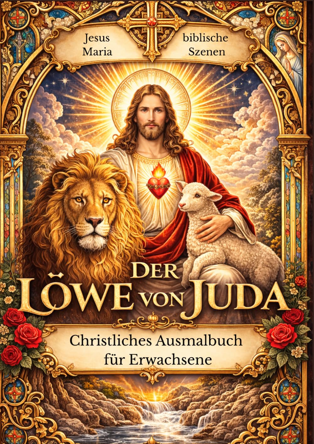 Der Löwe von Juda: Christliches Ausmalbuch für Erwachsene