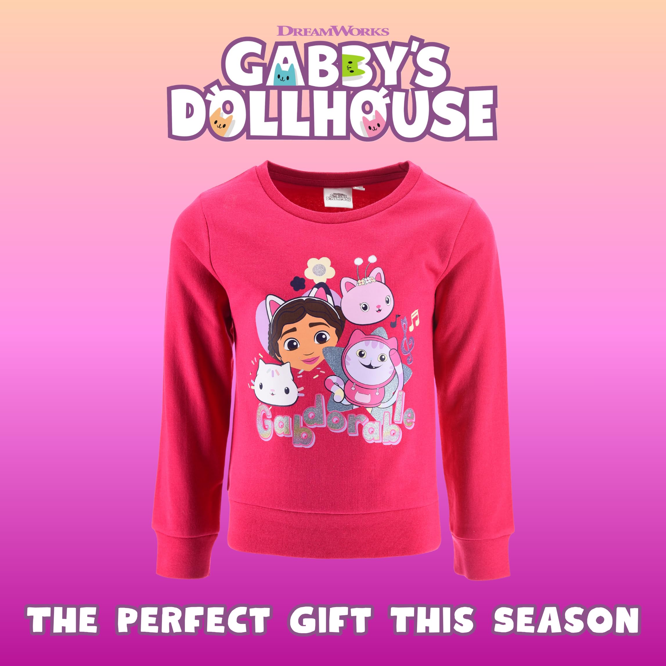 Gabby's Dollhouse Sudadera Niña Gabdorable Diseño Regalo Tallas 3-6 Años