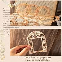 Grasslandy Vintage Csipkés Kivágott Scrapbook Papírkeret 6 Csomag - Naplókészítéshez, DIY Dekorációhoz, Fotóalbumhoz - 5 Alakzat, 10 Minta/C 5