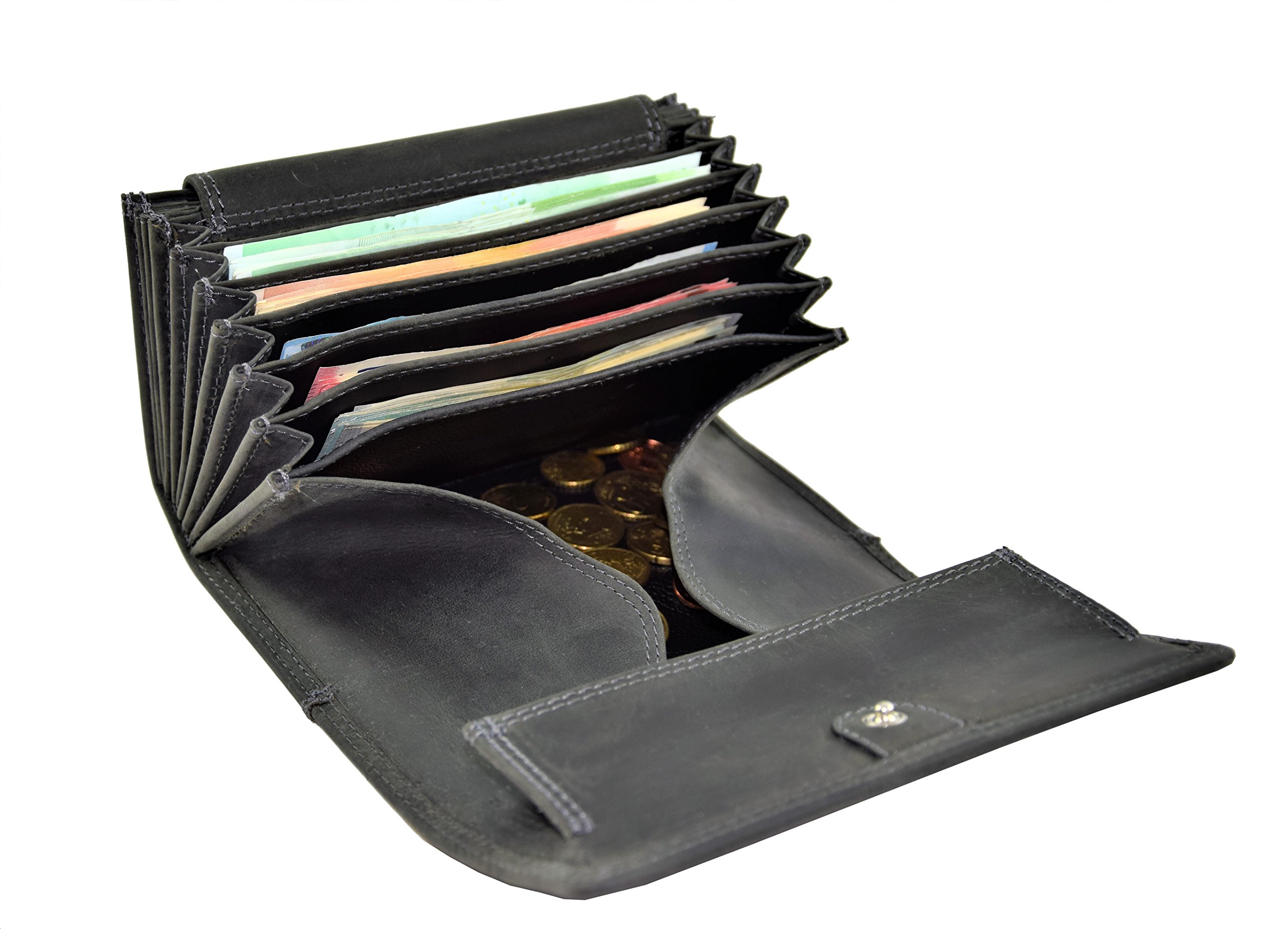 Menzo Monedero de camarero, Negro (Negro) - 937c