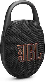 JBL Clipe 5 – Alto-falante Bluetooth ultraportátil, impermeável e à prova de poeira, mosquetão integrado, até 12 horas de reprodução, feito em parte com materiais reciclados (preto)