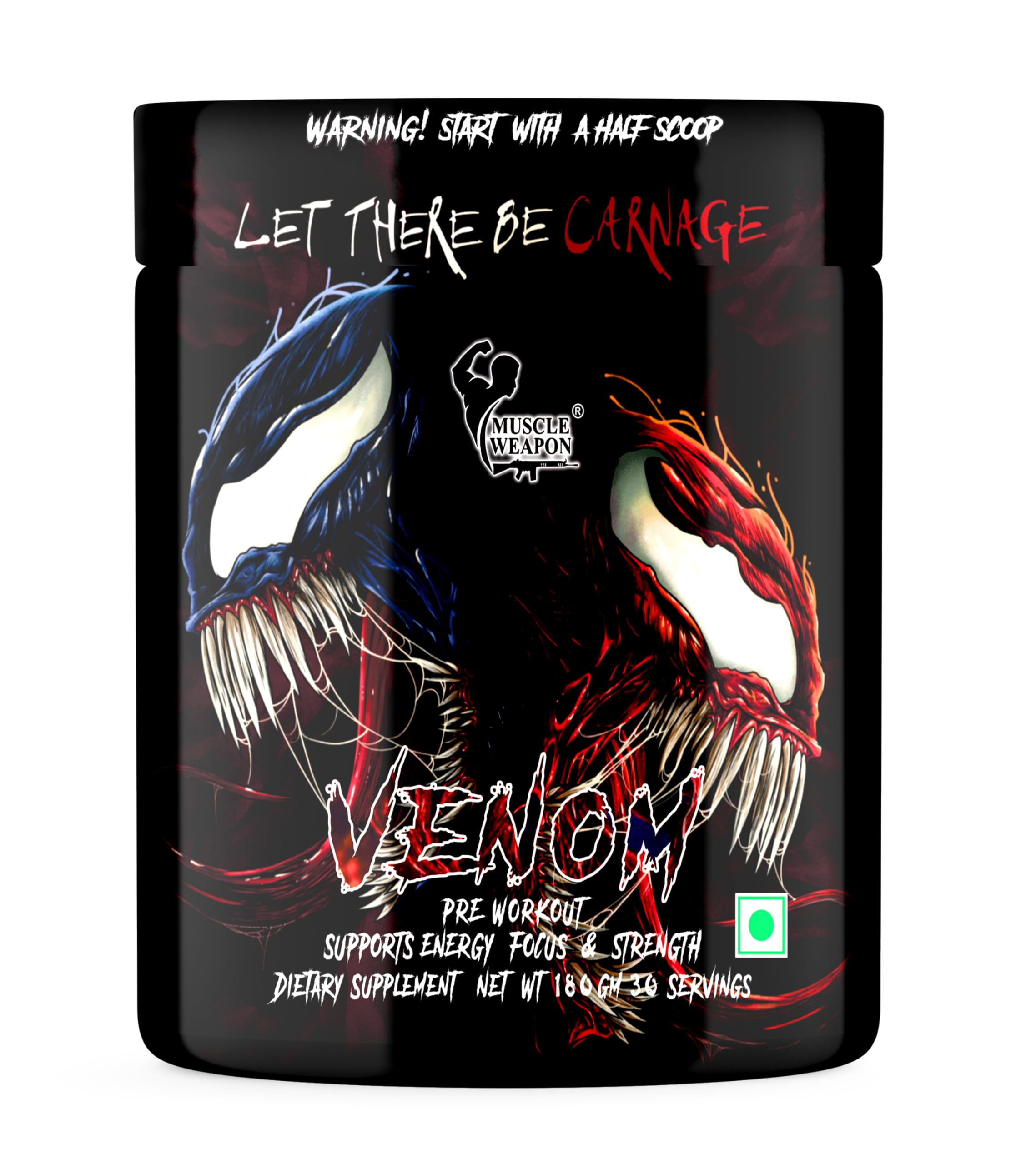 Venom Preworkout 180g 30 Servings, Unleash Your Strength with Every Scoop (Cola)-image-22