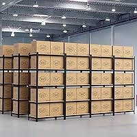 Vista 20 de ERGOMASTER Garage Storage Shelves 5-Tier Shelving Unit 2920LBS Heavy Duty Shelving Adjustable Boltless Organizer Rack for Warehouse Pantry 72" W x