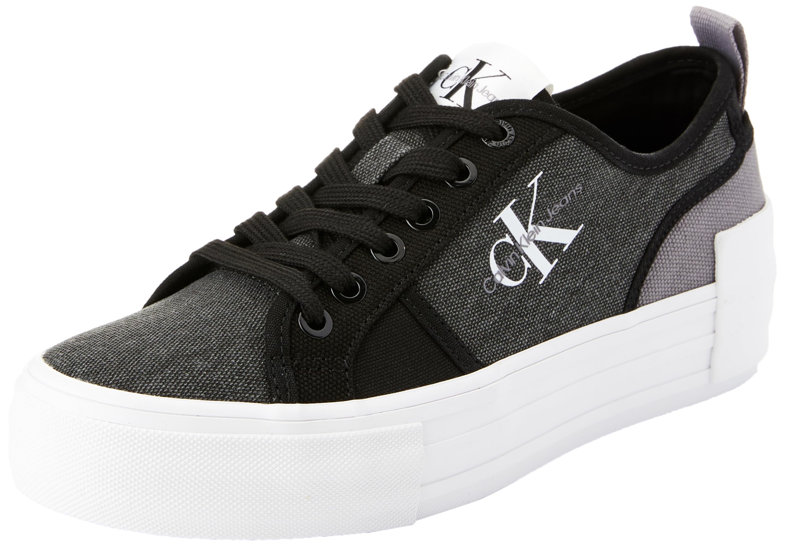Calvin Klein Jeans Zapatillas para Mujer Sneaker Vulcanizada Plana Bold Low con Plataforma