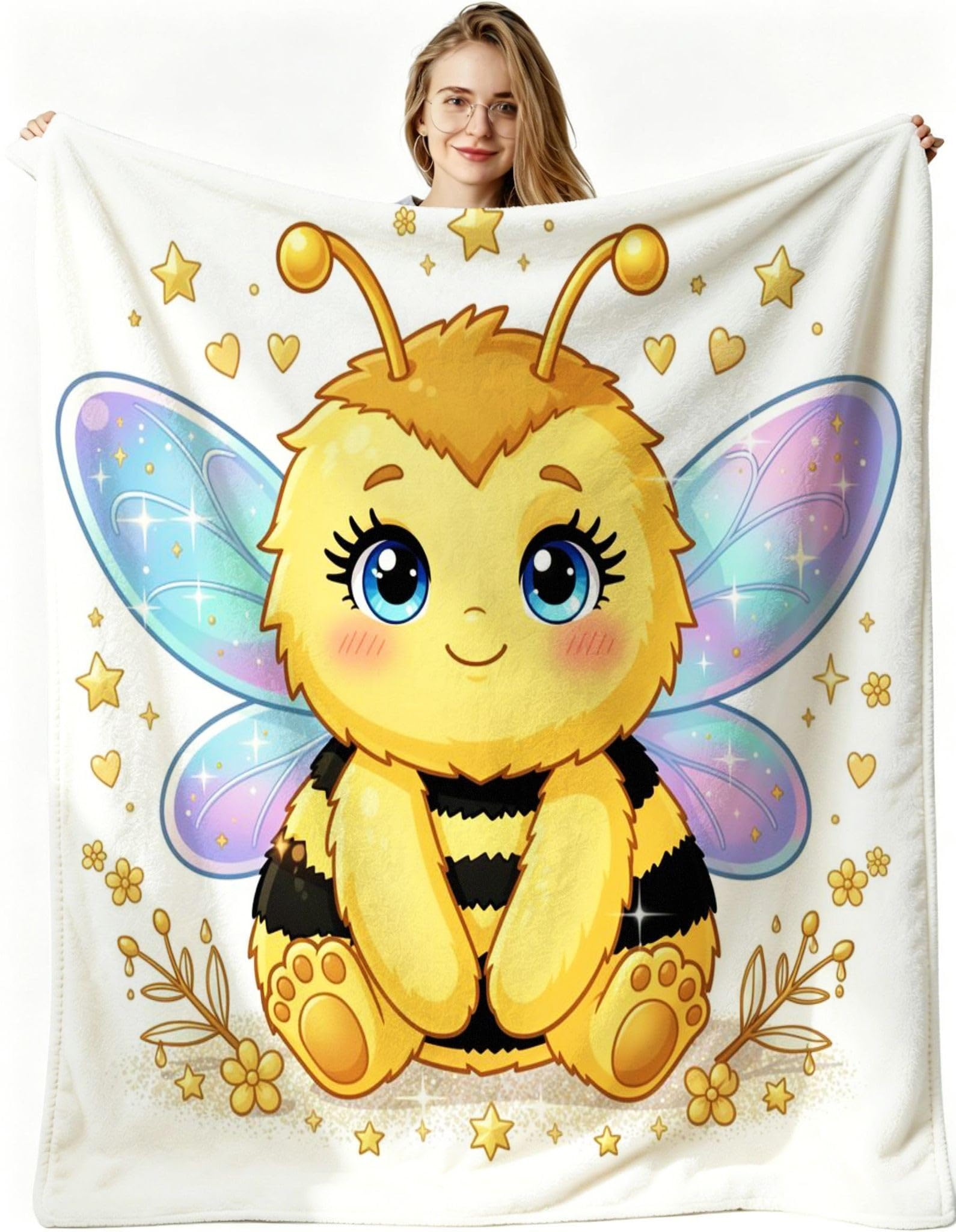 Manta Entretiempo Grande, Abeja Amarilla, 220x240 cm, AQ7691