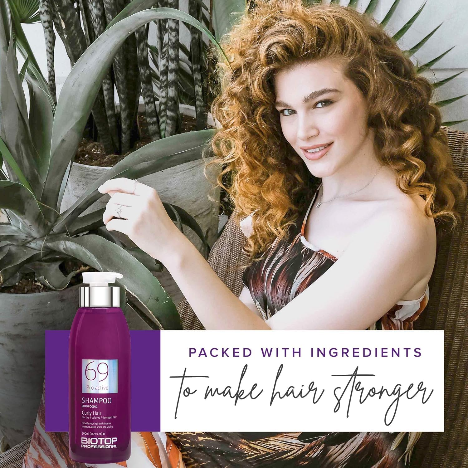 Biotop Professional 69 Pro-Active Hair Shampoo - Frizz Control, Curl Defining & Color Safe Shampoo Made with Coconut Oil, Avocado Oil & Almond Oil - Paraben, SLS & Cruelty-Free Hair Care (16.9oz) - Image 7