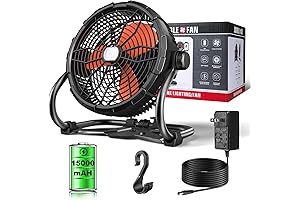 12 Inch Rechargeable Industrial Floor Fan