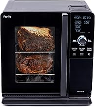 GE ProfileTM Smart Indoor Pellet Smoker, with Active Smoke Filtration, 5 Smoke Control Settings, WiFi Connected, Electric, Countertop BBQ Appliance, Black