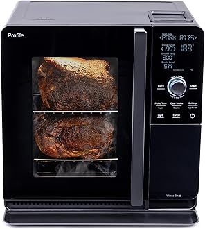 GE Profile Smart Indoor Pellet Smoker, with Active Smoke Filtration, 5 Smoke...