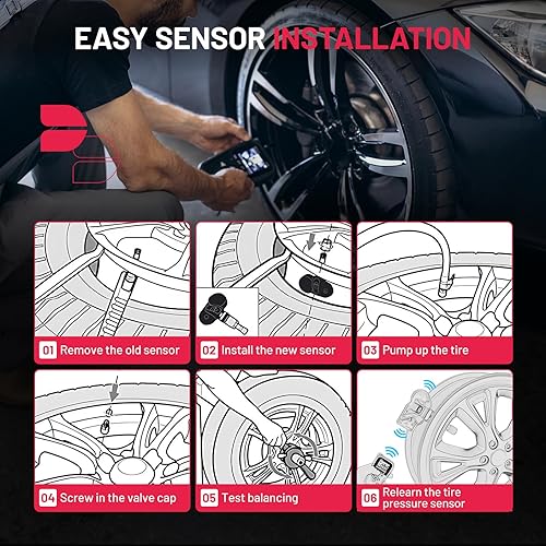 Vista 50 de BDFHYK Sensor TPMS mejorado 315Mhz Sistema de monitoreo de presión de neumáticos compatible con Toyota 4Runner Avalon Camry Corolla FJ Cruiser